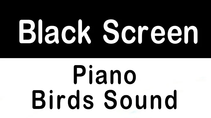 Birds Chirping Black Screen | Relaxing Music | Black Screen Sleep Music | Dark Screen Bird Sounds