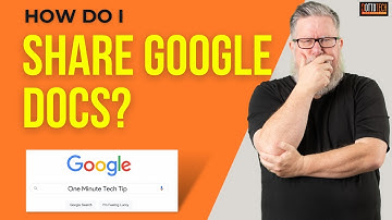 How to Share a Google Doc