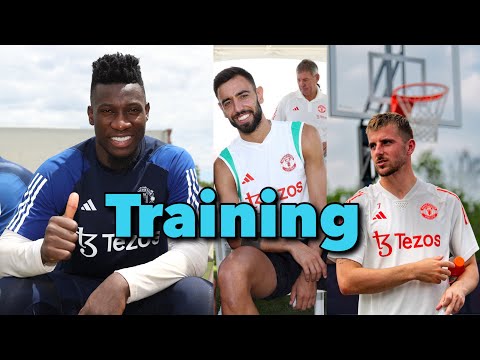 Manchester United Training In USA | André Onana First Training | Mason Mount, Rashford, Fernandes