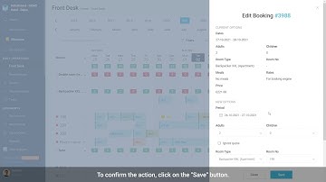 How to move a reservation from one room to another in the HotelFriend System