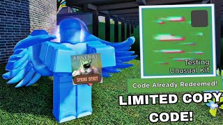 LIMITED COPIES CODE IN ARSENAL EASTER EVENT PART 2! LIMITED UNUSUAL CODE!