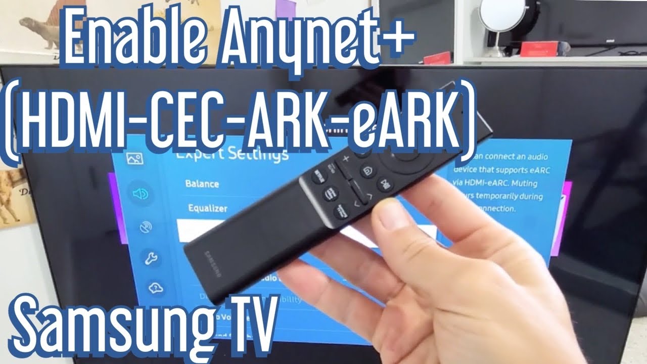 Unødvendig Frost skille sig ud Samsung TV: How to Enable HDMI-CEC-ARK-eARK (Anynet+) AU8000 Series -  YouTube