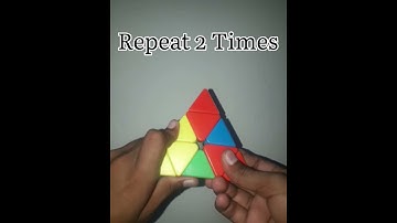 Solve in 5 Seconds PYRAMINX CUBE #cubetricks #shorts #youtubeshorts