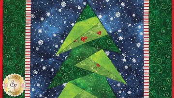 How to do Foundation Paper Piecing: A Little Bit Shorter Tall Tree | A Shabby Fabrics Tutorial