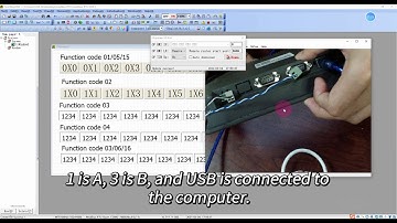 Demos of Coolmay MT HMI Function Code that Modbus RTU as the Master Station