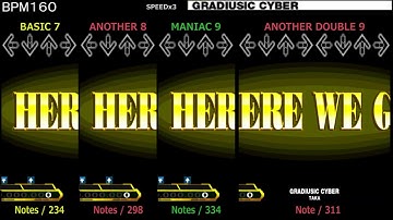 DDR / GRADIUSIC CYBER - SINGLE & ANOTHER DOUBLE (CLUB VERSION)