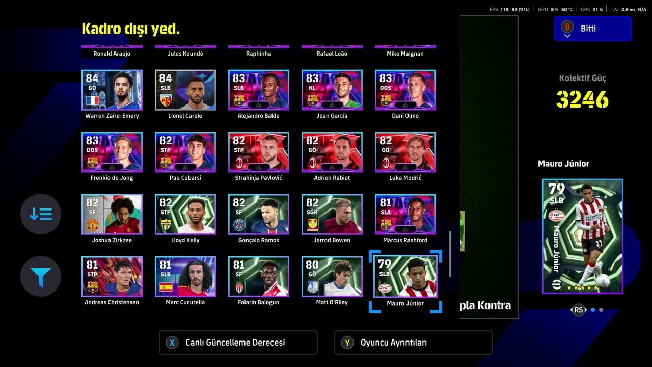 Efootball Satılık STEAM Hesabı 3245 KG li videosu