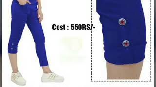 Solid Rolled Up Cotton Pants screenshot 5
