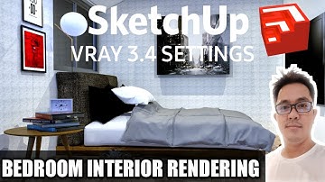 HOW TO MAKE BEDROOM INTERIOR RENDERING USING SKETCHUP VRAY | SKETCHUP VRAY 3.4 SETTINGS