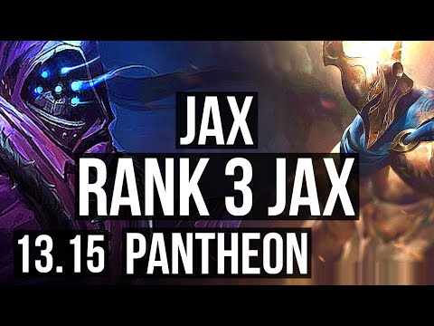 JAX vs PANTHEON (TOP) | Rank 3 Jax, 9/2/7, Dominating, Rank 30 | KR Challenger | 13.15