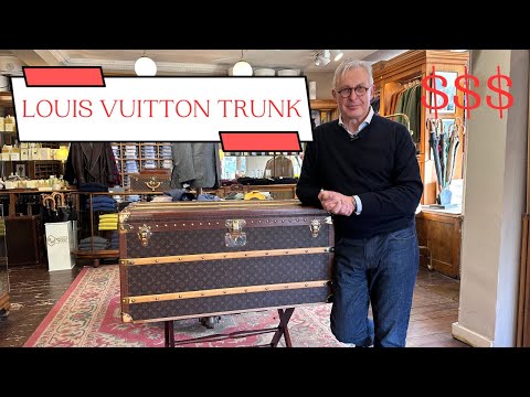 Sold at Auction: Louis Vuitton, Louis Vuitton Miniature Malle Courrier Trunk  w- Box & Papers