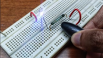 How to make a Magnet Sensor | Simple Magnetic Control Reed Switch Circuit on Breadboard