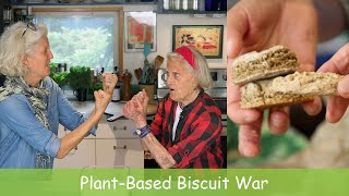 PlantBased Biscuit War: Jane’s tall, flax biscuits versus Ann’s short, flax biscuits