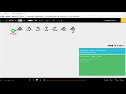 Algorithm : lesson2:Sorting Algorithms (2.6 การใช้งานLinked List) ตัวอย่างData Structureและการใช้งาน