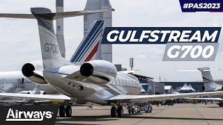 Gulfstream G700 arriving in Paris for Paris Air Show #PAS2023