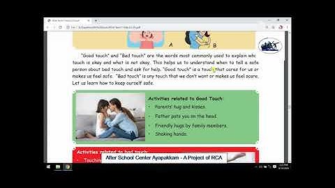 Rotary Club of Ambattur Class 4 Science Lesson 1 My Body Part 5