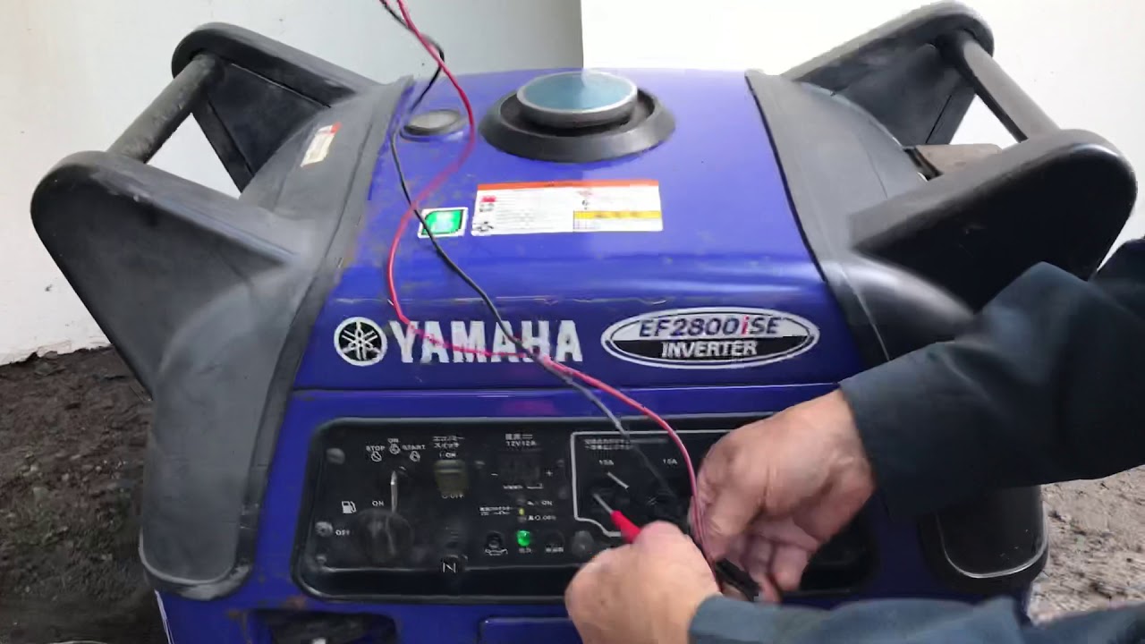 セル付き YAMAHA ヤマハ EF2800iSE インバーター 発電機 2.8kVA 100V ・ 12V 防音型 ♪ - YouTube
