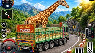 Giant Giraffe Transport Truck Game 🦒 | Animal Cargo Truck Driving | Mountain  | Haresh Gaming Zone screenshot 3