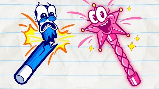 Pencilmate's Magic Transformation | Animated Cartoons Characters | Animated Short Films