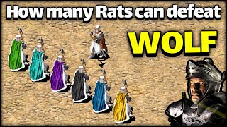 6 Rat Vs 1 Wolf Lords Battle Stronghold Crusader