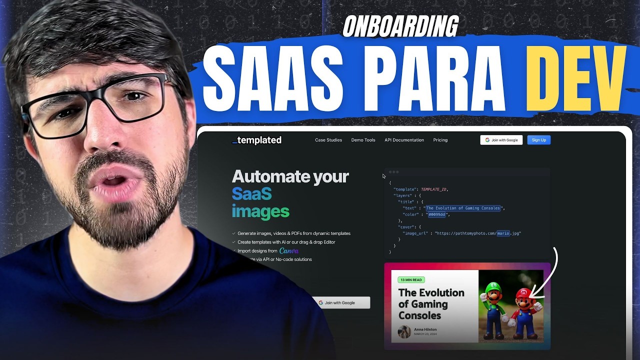 Onboarding de um SaaS que vende pra gringo analisado ao vivo (Templated) | Projeto Saas