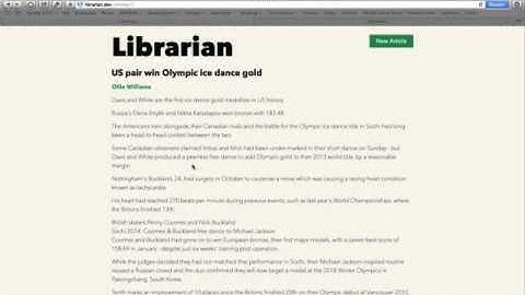 Librarian Demo Video