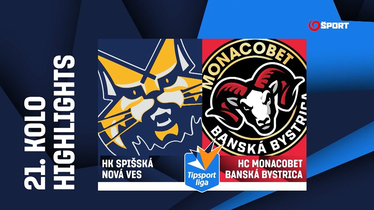 21. kolo: HK Spišská Nová Ves - HC MONACObet Banská Bystrica 5:2 (1:0, 2:1, 2:1)