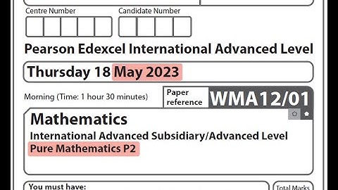 Edexcel IAL Maths - P2 - June 2023