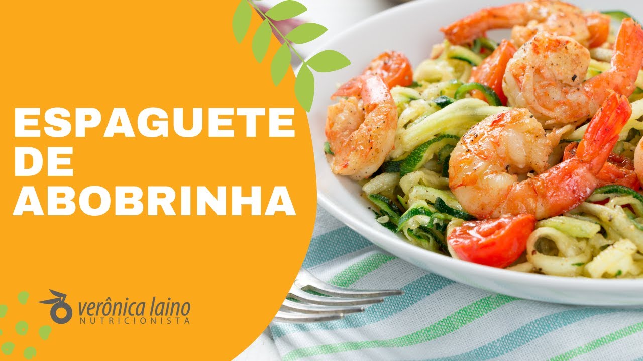 RECEITA LOW CARB: COMO FAZER ESPAGUETE (MACARRÃO) DE ABOBRINHA