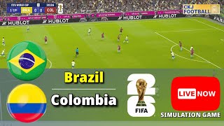 Live🔴Brazil vs Colombia | SOUTH AMERICA World Championship Qualification live football match, Pes 21