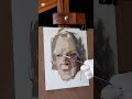 Oil painting process #limitedpalette #oilpainting  #maggiesmith  #portraitpainting