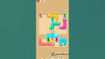worm jam slither puzzle 😉😉 gameplay // l game channel // android & ios game 8888 #mobilegame #shorts