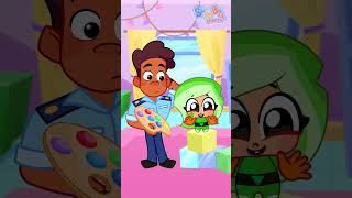 Whats My True Color? Learning Colors Mixing Paint With Hands Hacks For Kids