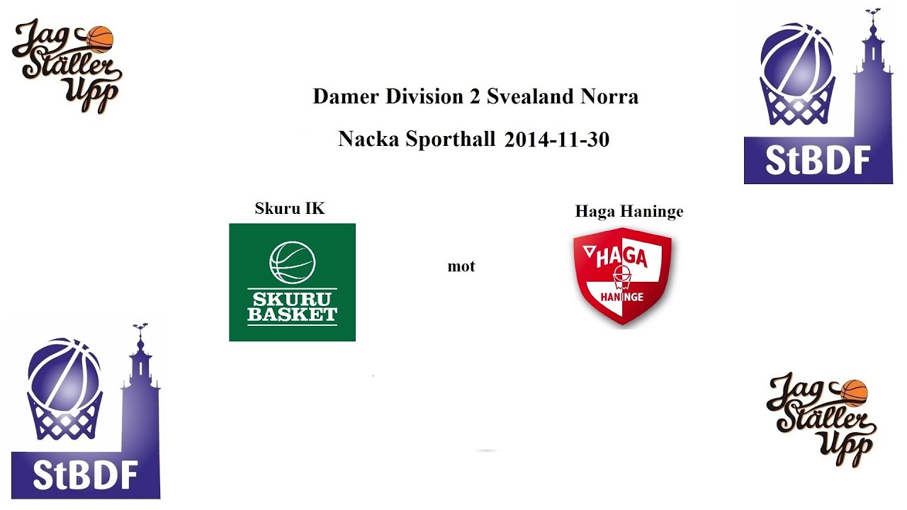 Skuru IK (Dam A-lag) mot Haga Haninge - 2014-11-30