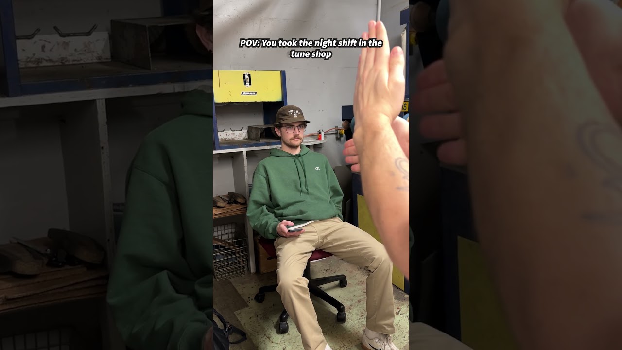 Ski shop... but at NIGHT 