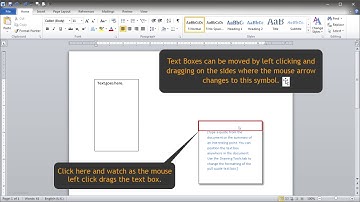 Word Demo: Moving text boxes