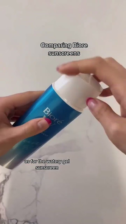 Comparing Japanese biore sunscreens 💗✨