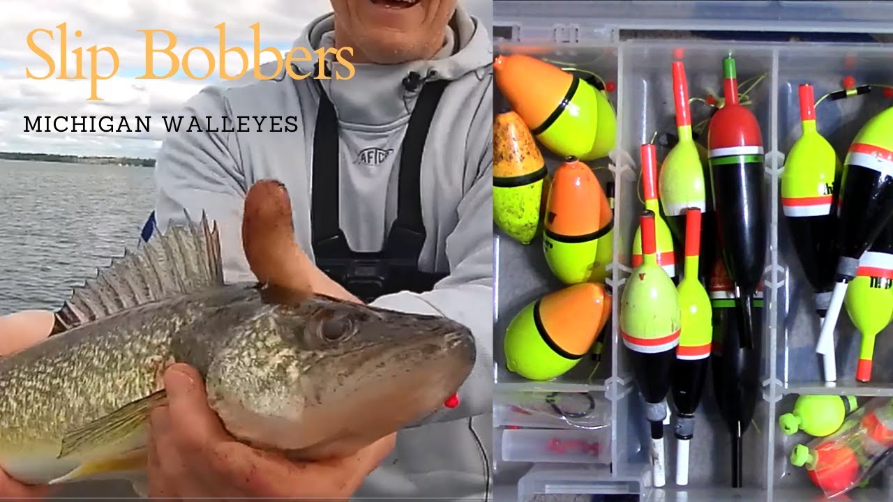 Walleye Fishing Michigan with Slip Bobbers (How to Set Up Rig