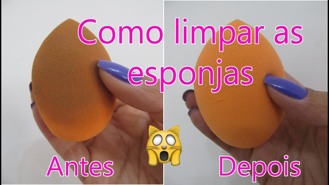 Como lavar a esponjinha de maquiagem SEM ESTRAGAR - YouTube