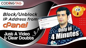 How to Block or UnBlock IP address from cPanel (Hindi)