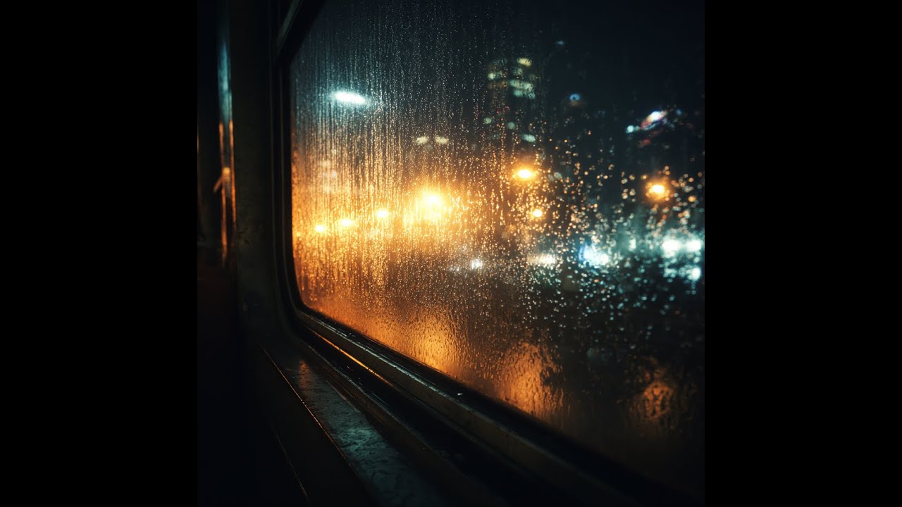 Rain on Train Window at Night – 8 Hours Deep Sleep 🚆🌧️