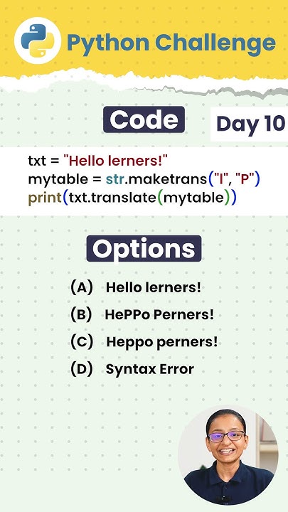 How to Replace Character in a String | Python Challenge Day 10 - YouTube