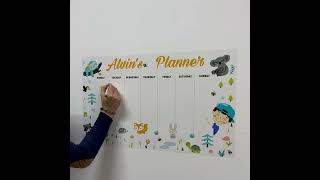Dry Erase Personalized For Students School and Daily Planner Timetable-1