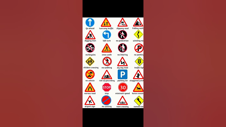 اشارات المرور باللغة انجليزية Traffic lights🚦