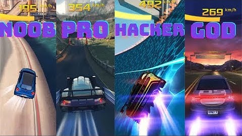 Asphalt 8 Noob vs Pro vs Hacker vs God