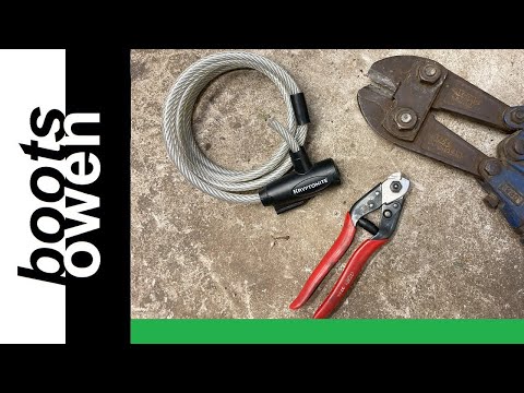 Wire cutters vs Kryptonite cable lock --  just a few seconds with a simple tool!