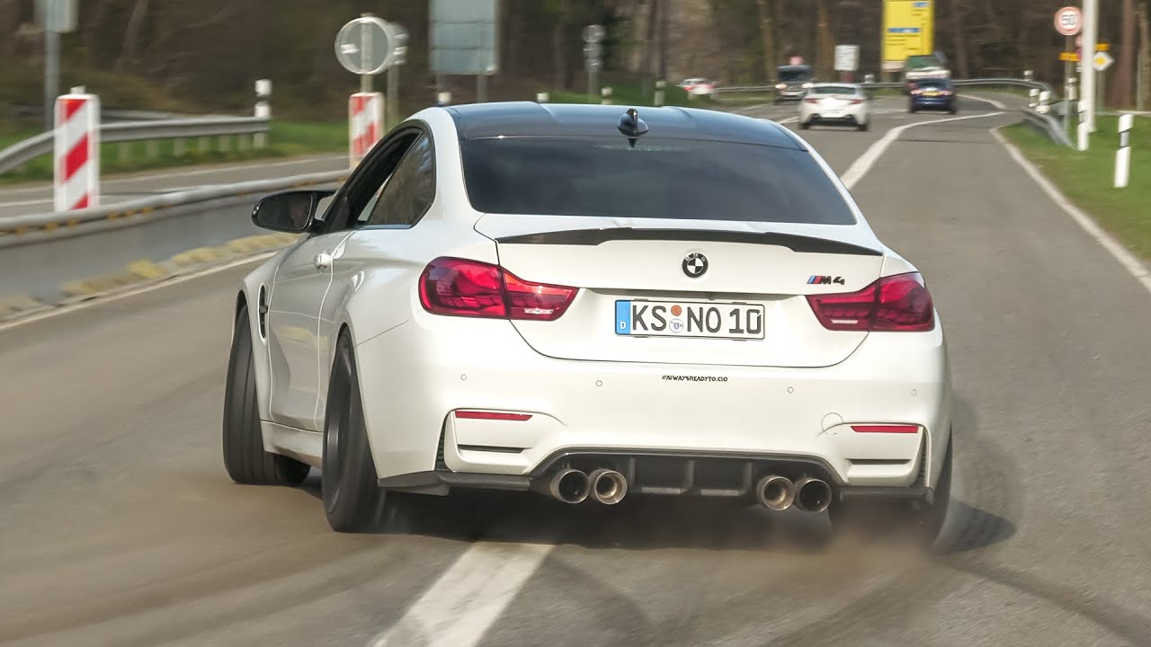 Cars leaving Nürburgring Tankstelle - DRIFTS, Ferrari F40, LOUD M3 G80, 2JZ Supra, Skyline R32