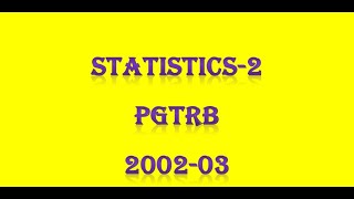 Celebrity PG TRB/ POLYTECHNIC STATISTICS-2 PGTRB 2002-03 Wealth
