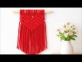 Macrame Pattern- Macrame Heart Wall Hanging - macrame for beginners #macrametutorial 