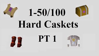 OSRS | Loot from 1-50/100 Hard Clue Caskets | Part 1/2 | Quick